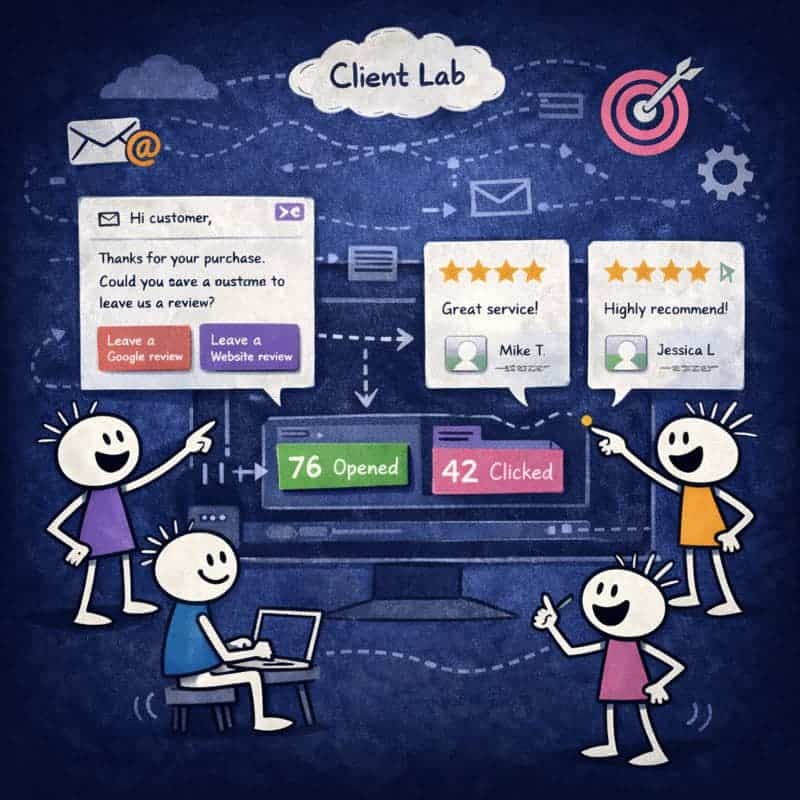 Geautomatiseerde reviewverzoeken en tracking